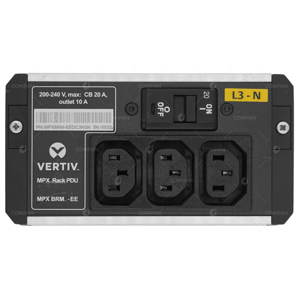 MPXBRM-EEDC3N3N  VERTIV VERTIV MPX BRM POWER DISTRIBUTION OUTPUT MODULE IEC-C13 L3 (2) 10A
